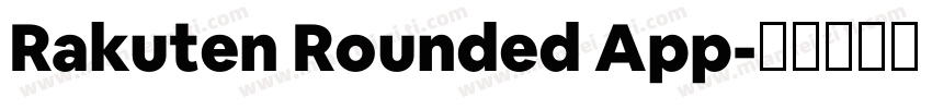 Rakuten Rounded App字体转换